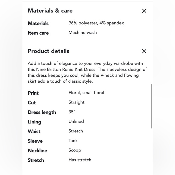 NINE BRITTON RENE KNIT DRESS NWOT - Picture 6 of 6